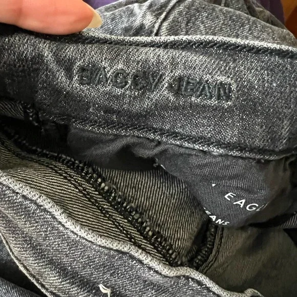 ✨SOLD✨American Eagle Washed Black Baggy 100% Cotton - Picture 7 of 9